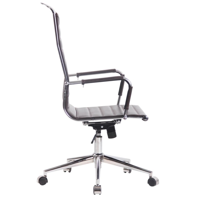 Silla de Oficina BRANES PIEL REAL color Negro