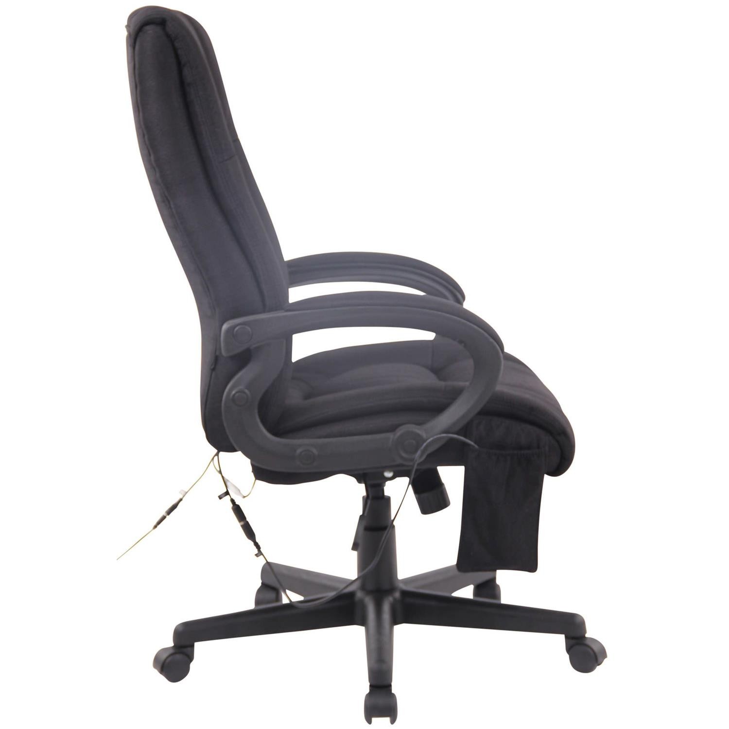 Silla de Oficina NINA MASAJE TELA, Robusta, Gran Acolchado, color Negro