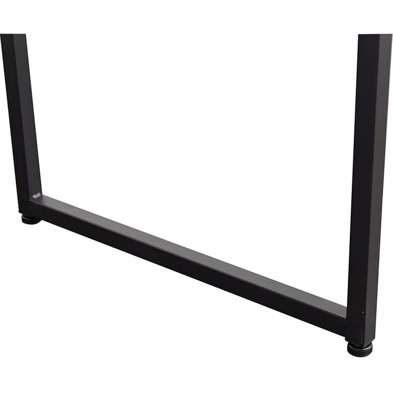 Mesa de oficina ANET, estructura metálica y superficie en madera color negro