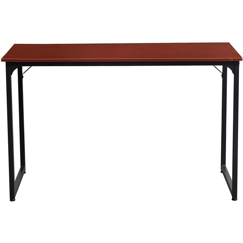 Mesa de oficina ANET, estructura metálica y superficie en madera color negro