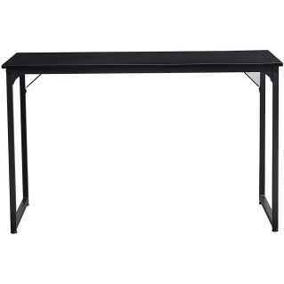 Mesa de oficina ANET, estructura metálica y superficie en madera color negro 2