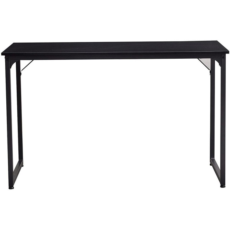 Mesa de oficina ANET, estructura metálica y superficie en madera color negro