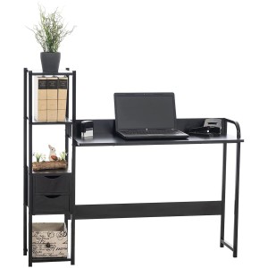 Mesa de Oficina SIDE en Metal y Madera color Negro
