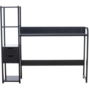 Mesa de Oficina SIDE en Metal y Madera color Negro