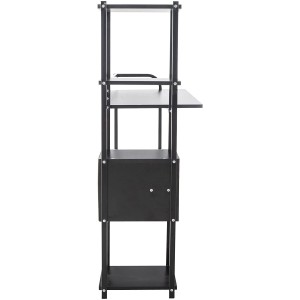 Mesa de Oficina SIDE en Metal y Madera color Negro