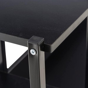 Mesa de Oficina SIDE en Metal y Madera color Negro
