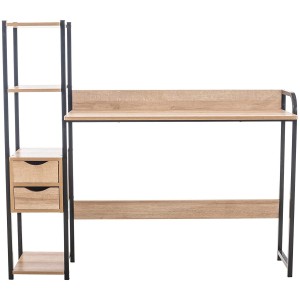 Mesa de Oficina SIDE en Metal y Madera color Negro