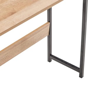 Mesa de Oficina SIDE en Metal y Madera color Negro