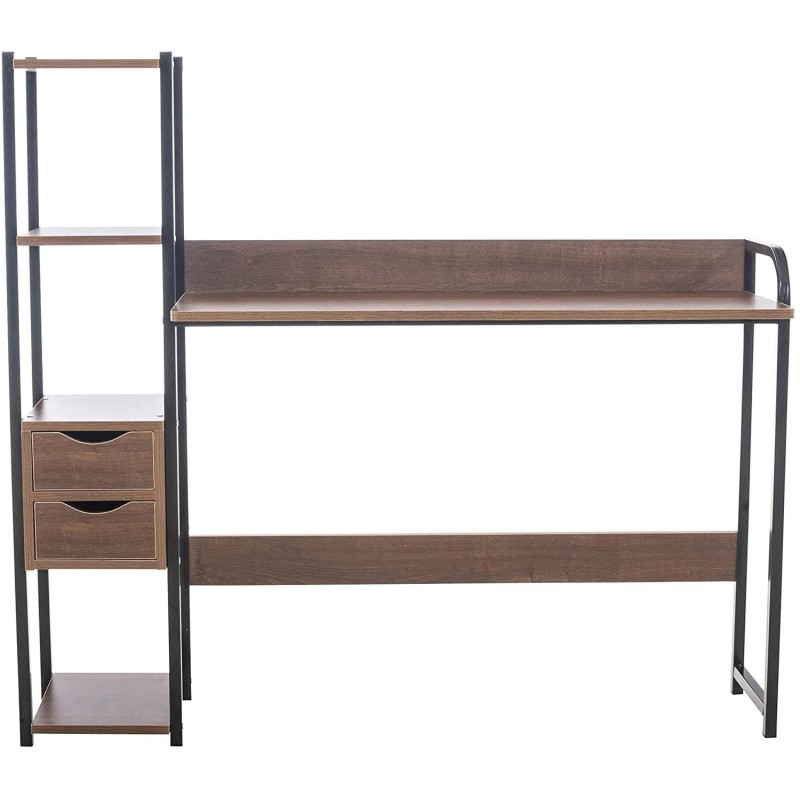 Mesa de Oficina SIDE en Metal y Madera color Negro