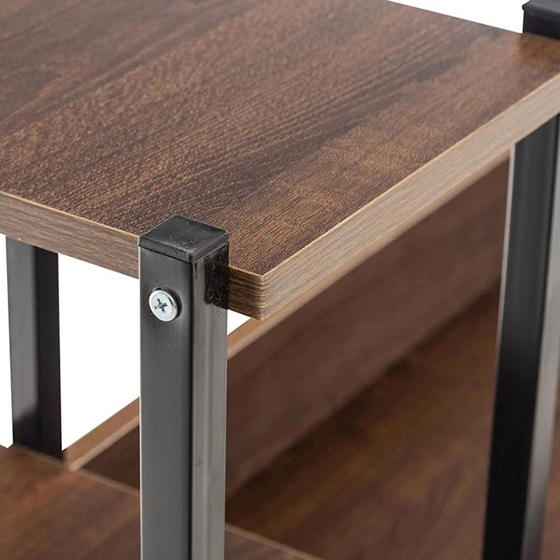 Mesa de Oficina SIDE en Metal y Madera color Negro