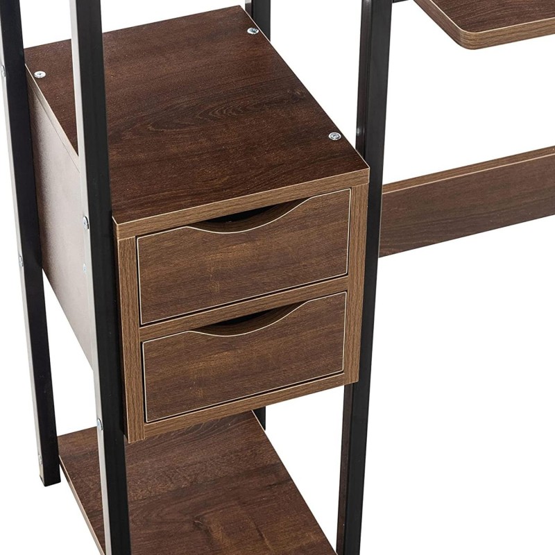 Mesa de Oficina SIDE en Metal y Madera color Negro