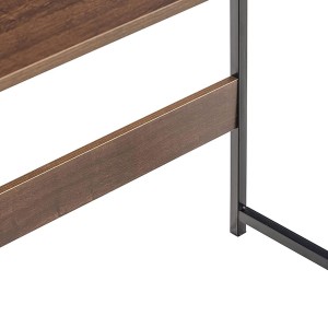 Mesa de Oficina SIDE en Metal y Madera color Negro
