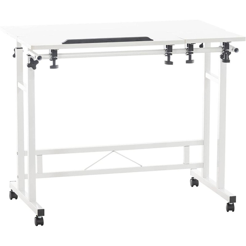 Mesa de Ordenador COMPY, totalmente ajustable y con altura regulable, en madera color nuez