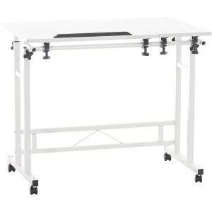 Mesa de Ordenador COMPY, totalmente ajustable y con altura regulable, en madera color nuez