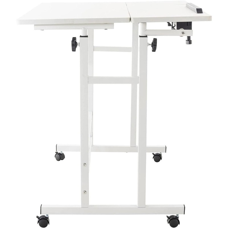 Mesa de Ordenador COMPY, totalmente ajustable y con altura regulable, en madera color nuez
