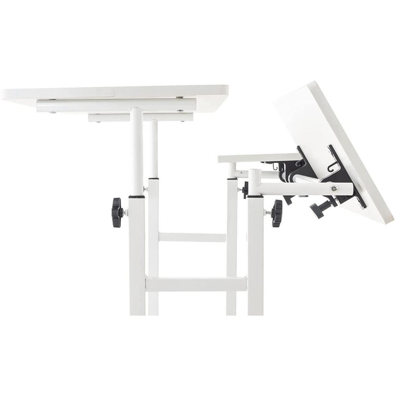 Mesa de Ordenador COMPY, totalmente ajustable y con altura regulable, en madera color nuez