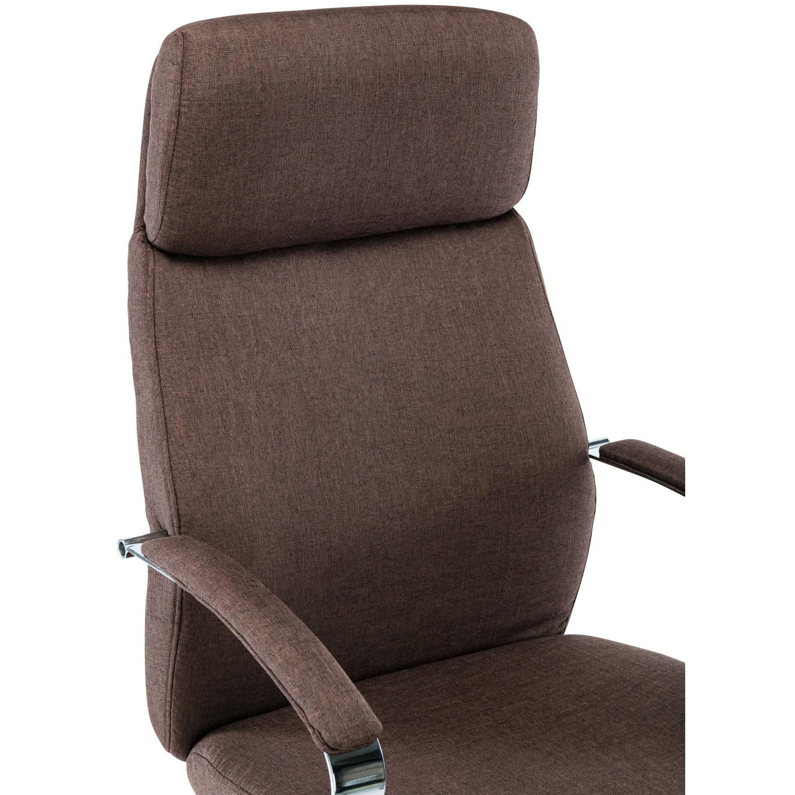 Sillón de Oficina RONDA TELA, Muy Cómodo y Elegante, Base y Brazos Metálicos, Negro