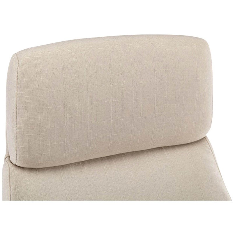 Sillón de oficina RONDA TELA, base y brazos metálicos, negro