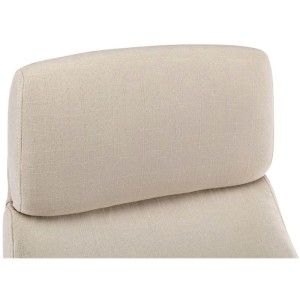 Sillón de oficina RONDA TELA, base y brazos metálicos, negro