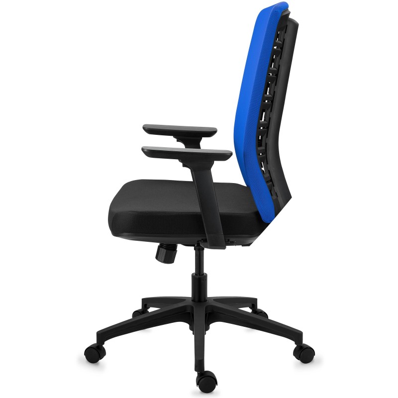 Silla de oficina MAYESTIC, diseño exclusivo y soporte lumbar, negro