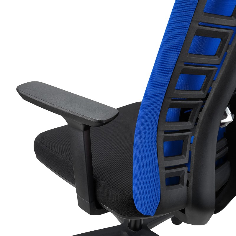 Silla de oficina MAYESTIC, diseño exclusivo y soporte lumbar, negro