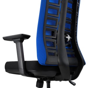 Silla de oficina MAYESTIC, diseño exclusivo y soporte lumbar, negro