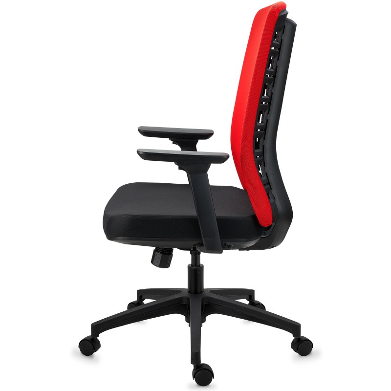 Silla de oficina MAYESTIC, diseño exclusivo y soporte lumbar, negro