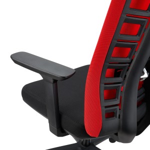 Silla de oficina MAYESTIC, diseño exclusivo y soporte lumbar, negro