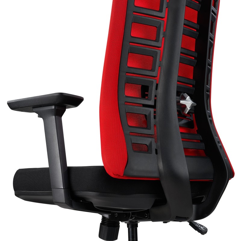 Silla de oficina MAYESTIC, diseño exclusivo y soporte lumbar, negro