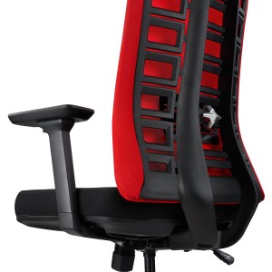 Silla de oficina MAYESTIC, diseño exclusivo y soporte lumbar, negro