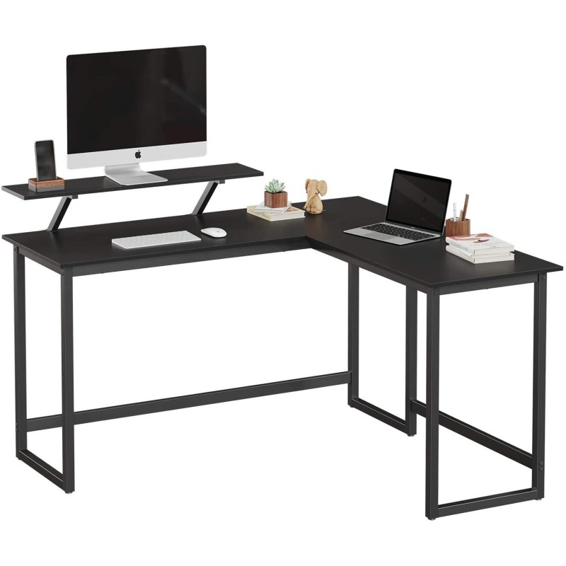 Mesa de Oficina LEGO, en Metal y Madera, color Negro