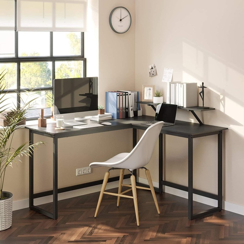 Mesa de Oficina LEGO, en Metal y Madera, color Negro