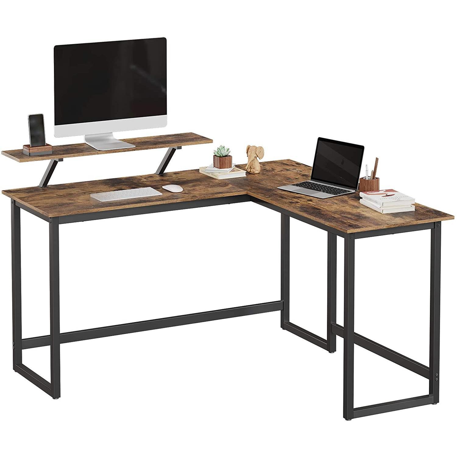 Mesa de Oficina LEGO, 140x130x76 cm, en Metal y Madera, color Negro