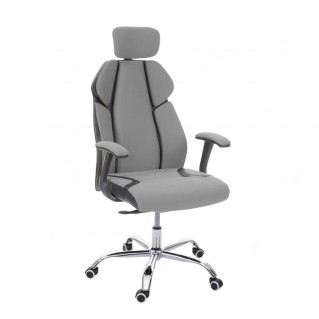 Silla Ergonómica TUXON, En Tela, Color Gris