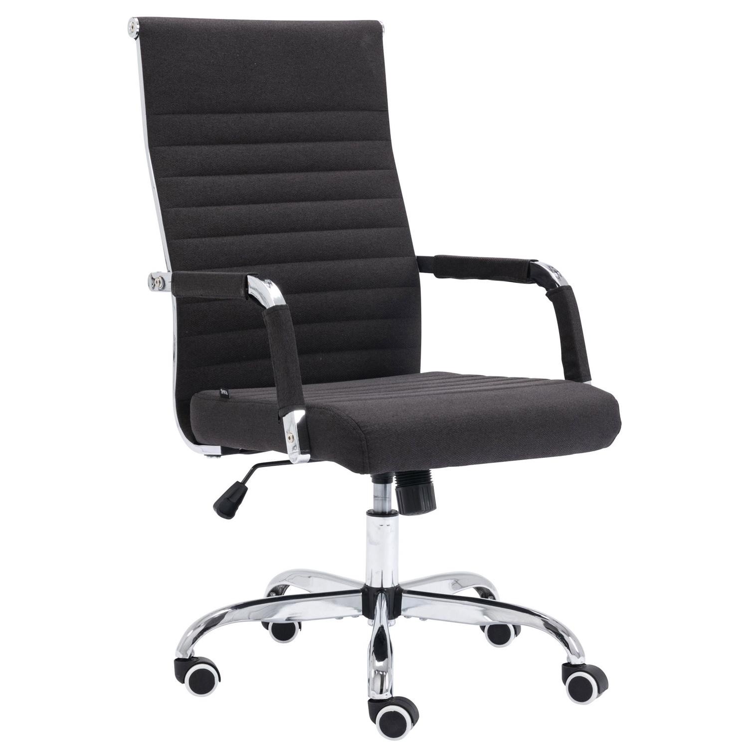 Silla de Oficina BERLIN TELA, Elegante Diseño, Muy Confortable, en Negro