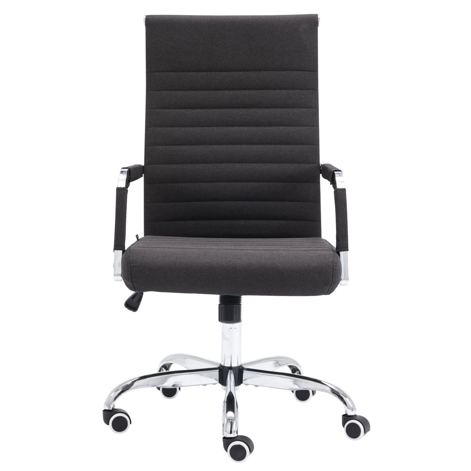 Silla de Oficina BERLIN TELA, Elegante Diseño, Muy Confortable, en Negro