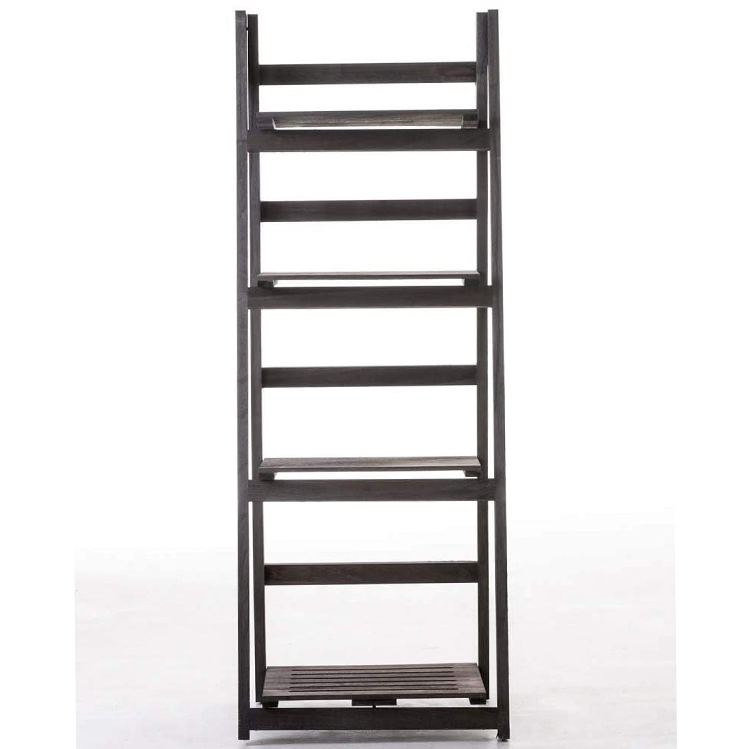 Estantería en Escalera ANDREW, 113x42x34 cm, Plegable, en Madera color Blanco