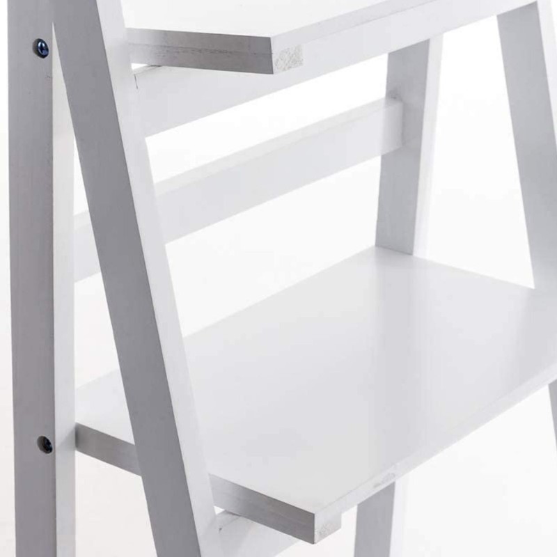Estantería en Escalera ANDREW, Plegable, en Madera color Blanco