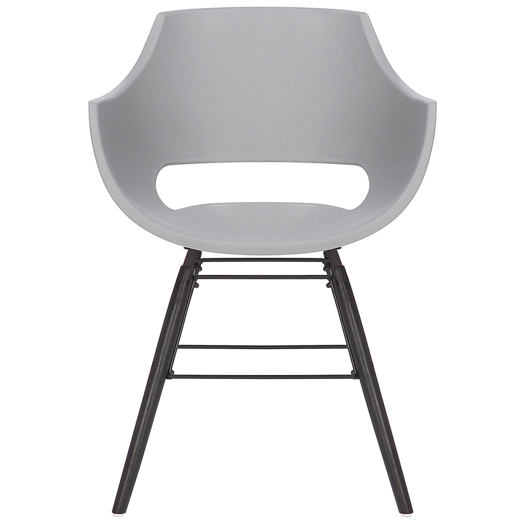 Silla de Confidente CALIFORNIA, Diseño Nórdico, Patas de Madera Negras, color Amarillo