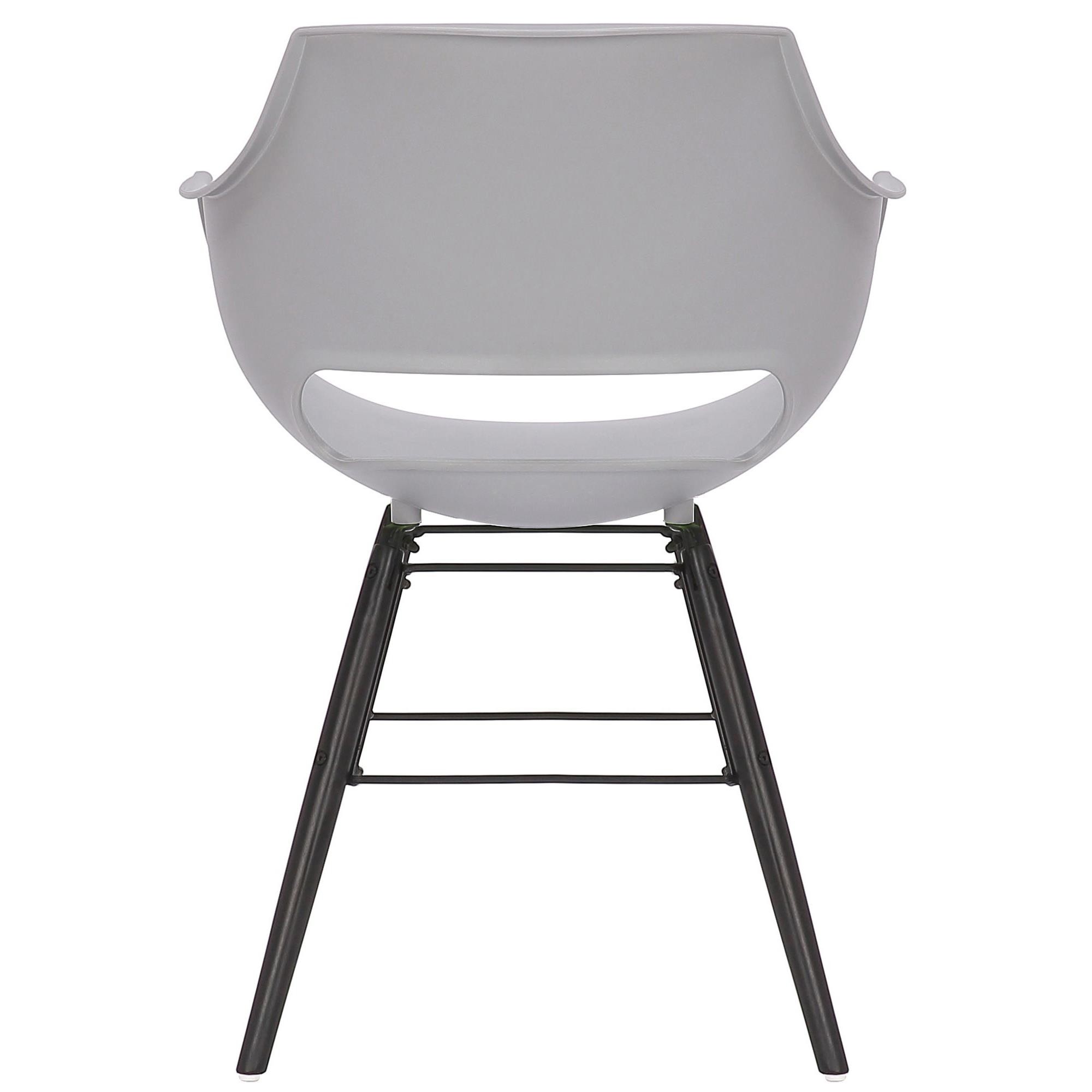 Silla de Confidente CALIFORNIA, Diseño Nórdico, Patas de Madera Negras, color Amarillo