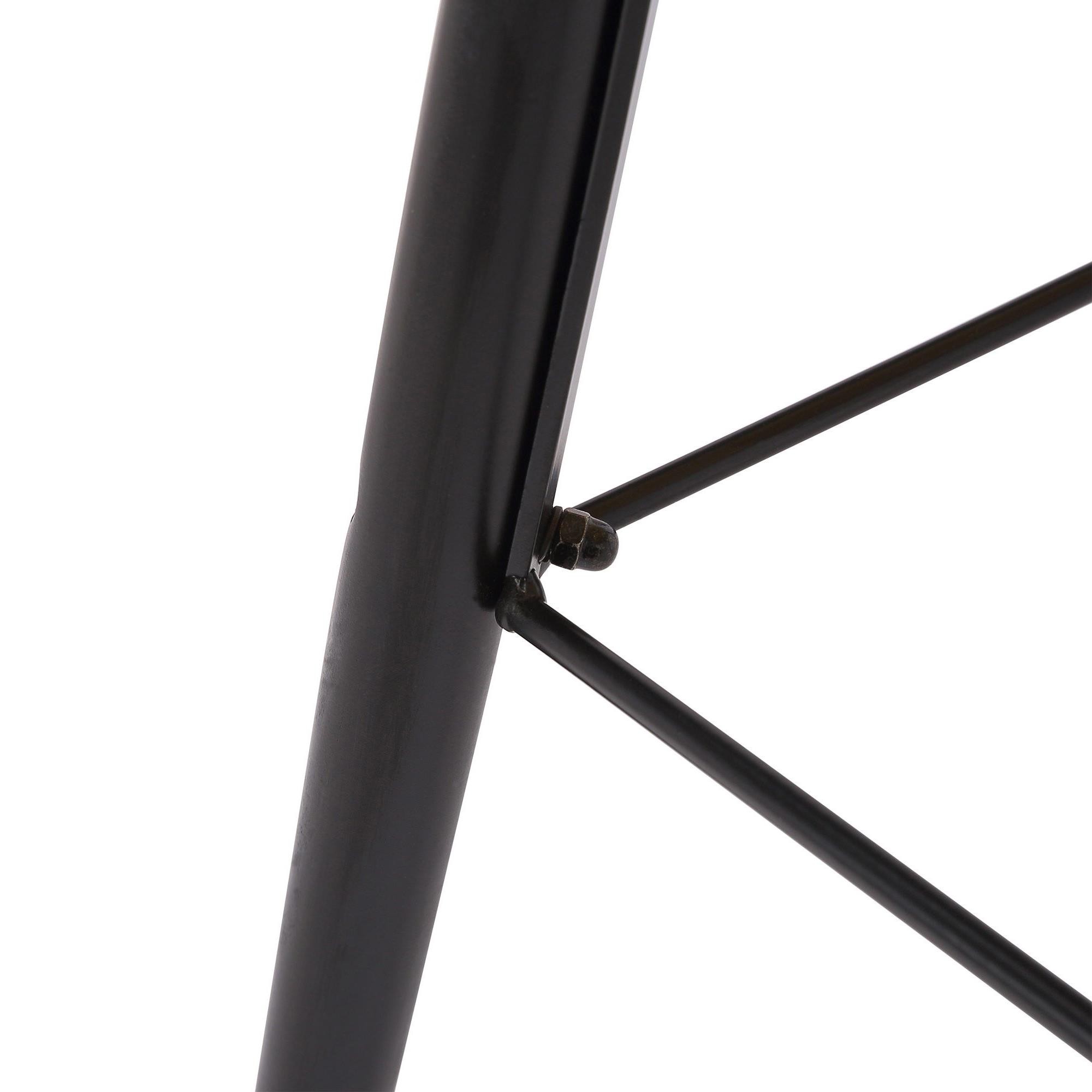 Silla de Confidente CALIFORNIA, Diseño Nórdico, Patas de Madera Negras, color Amarillo