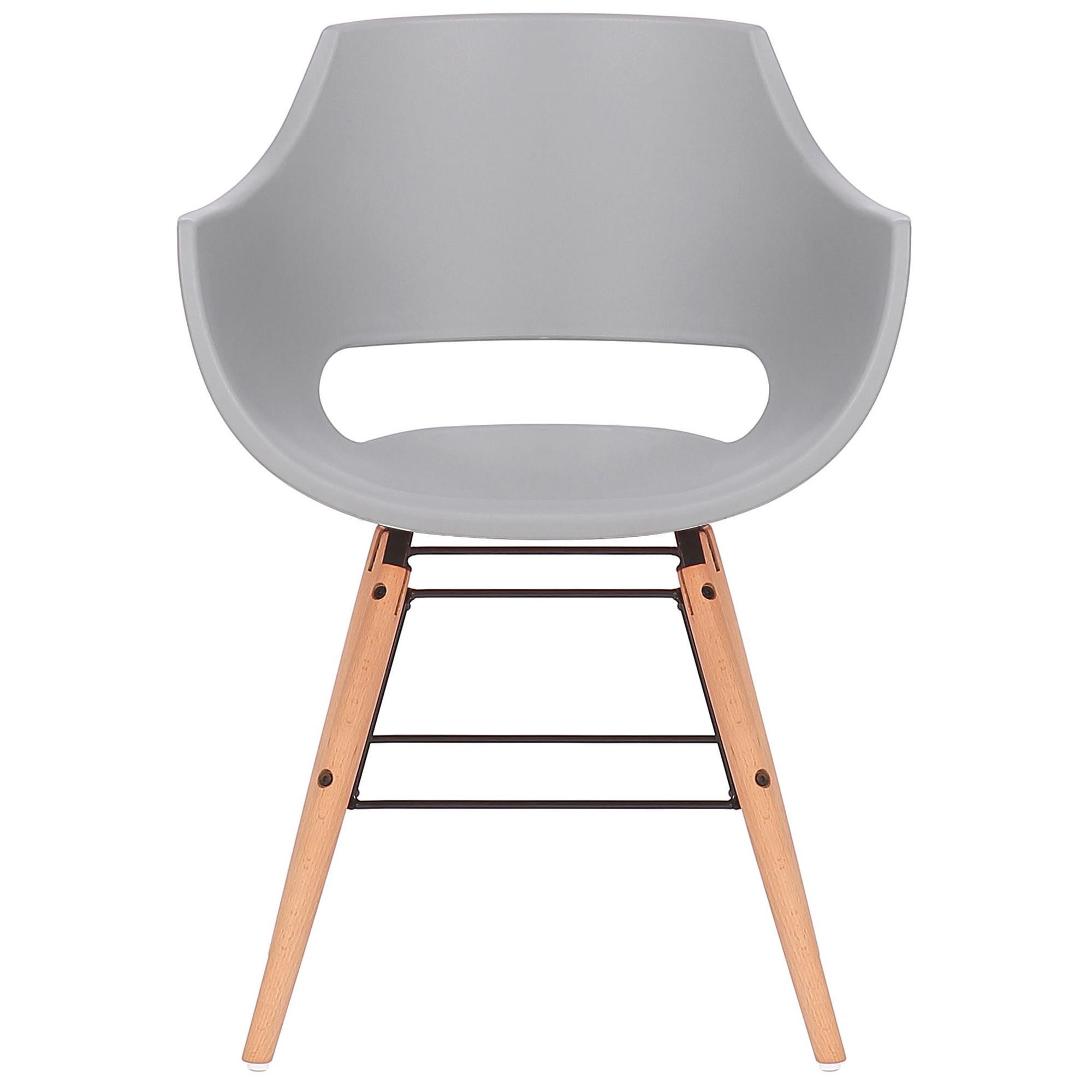 Silla de Confidente CALIFORNIA, Diseño Nórdico, Patas de Madera Claras, color Amarillo