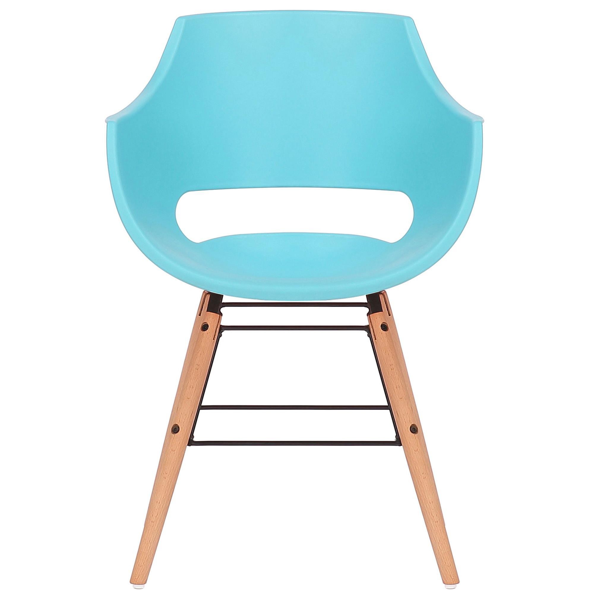 Silla de Confidente CALIFORNIA, Diseño Nórdico, Patas de Madera Claras, color Amarillo