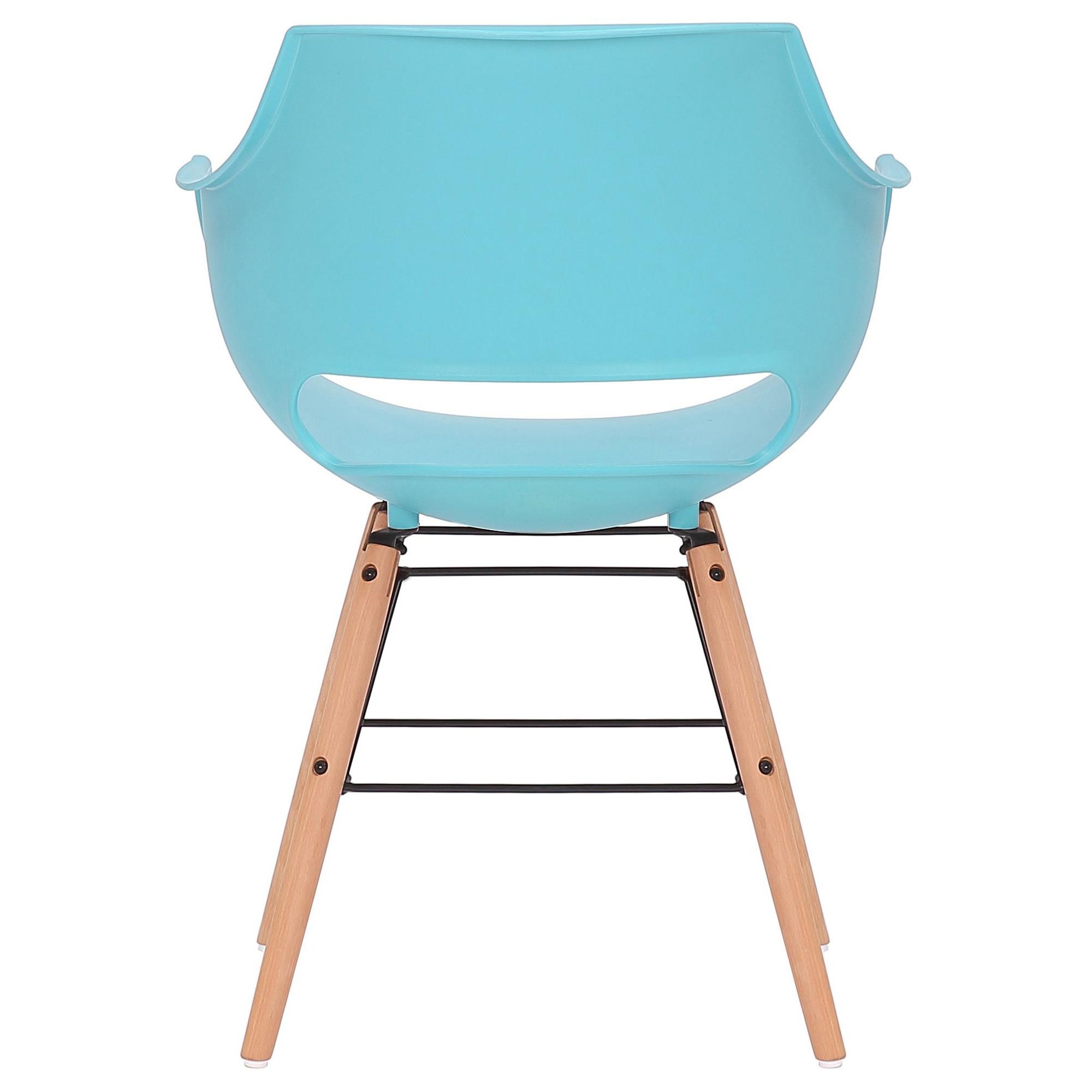 Silla de Confidente CALIFORNIA, Diseño Nórdico, Patas de Madera Claras, color Amarillo