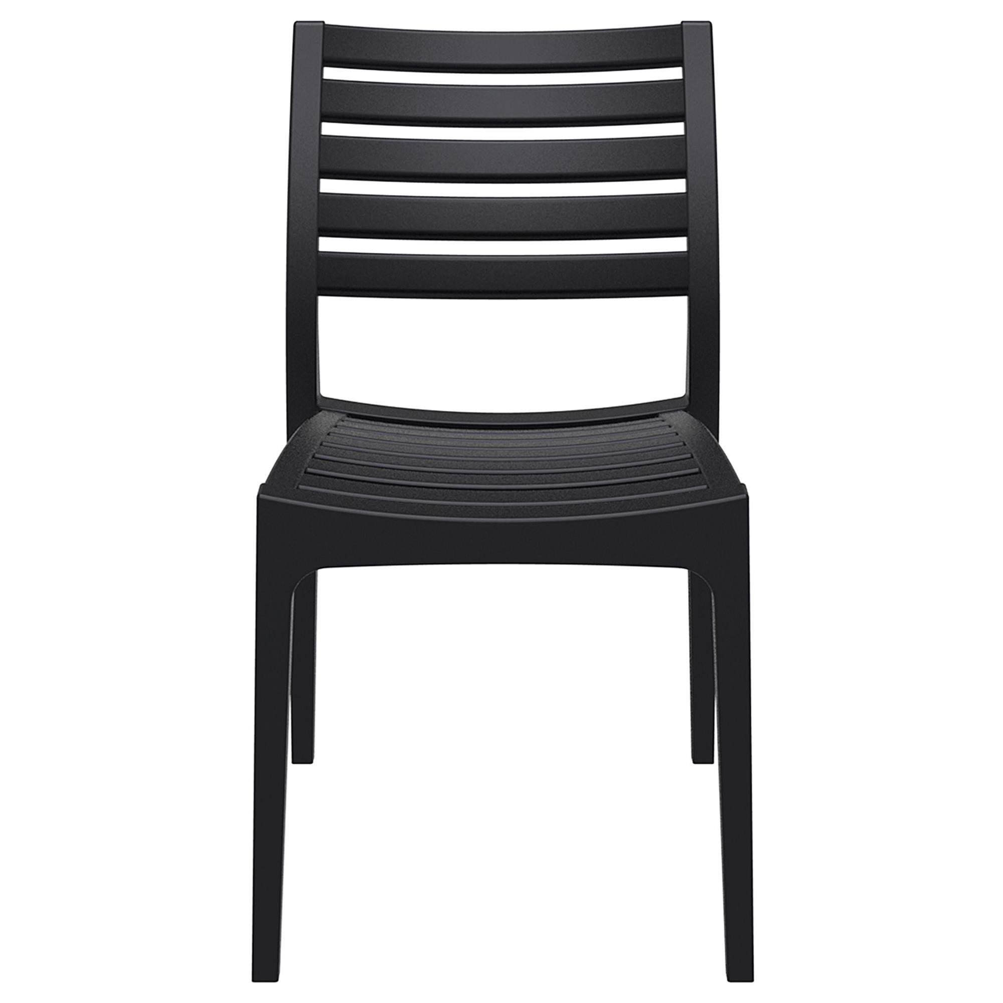 Silla de Confidente HECTOR, Diseño Moderno, Apilable, color Negro
