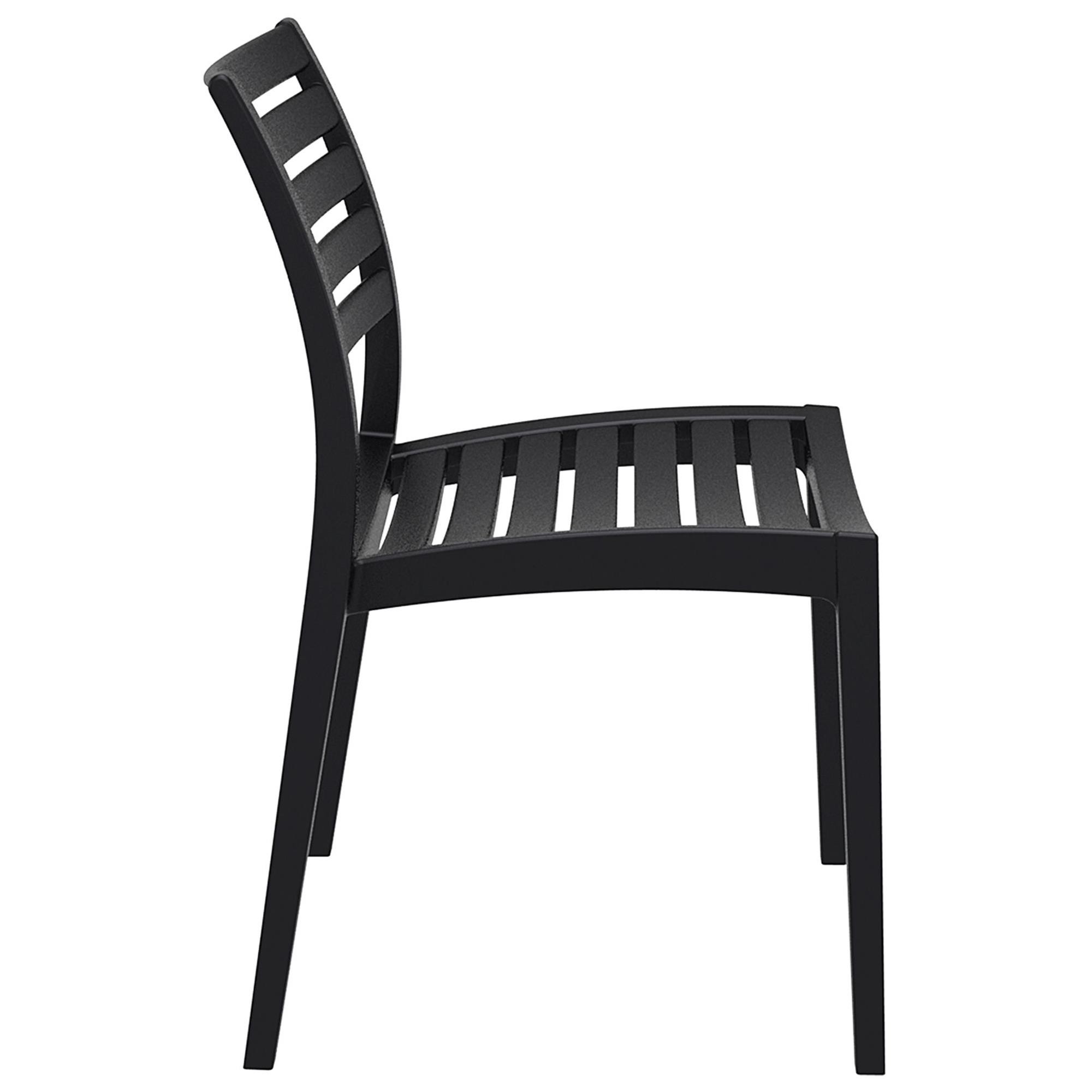 Silla de Confidente HECTOR, Diseño Moderno, Apilable, color Negro