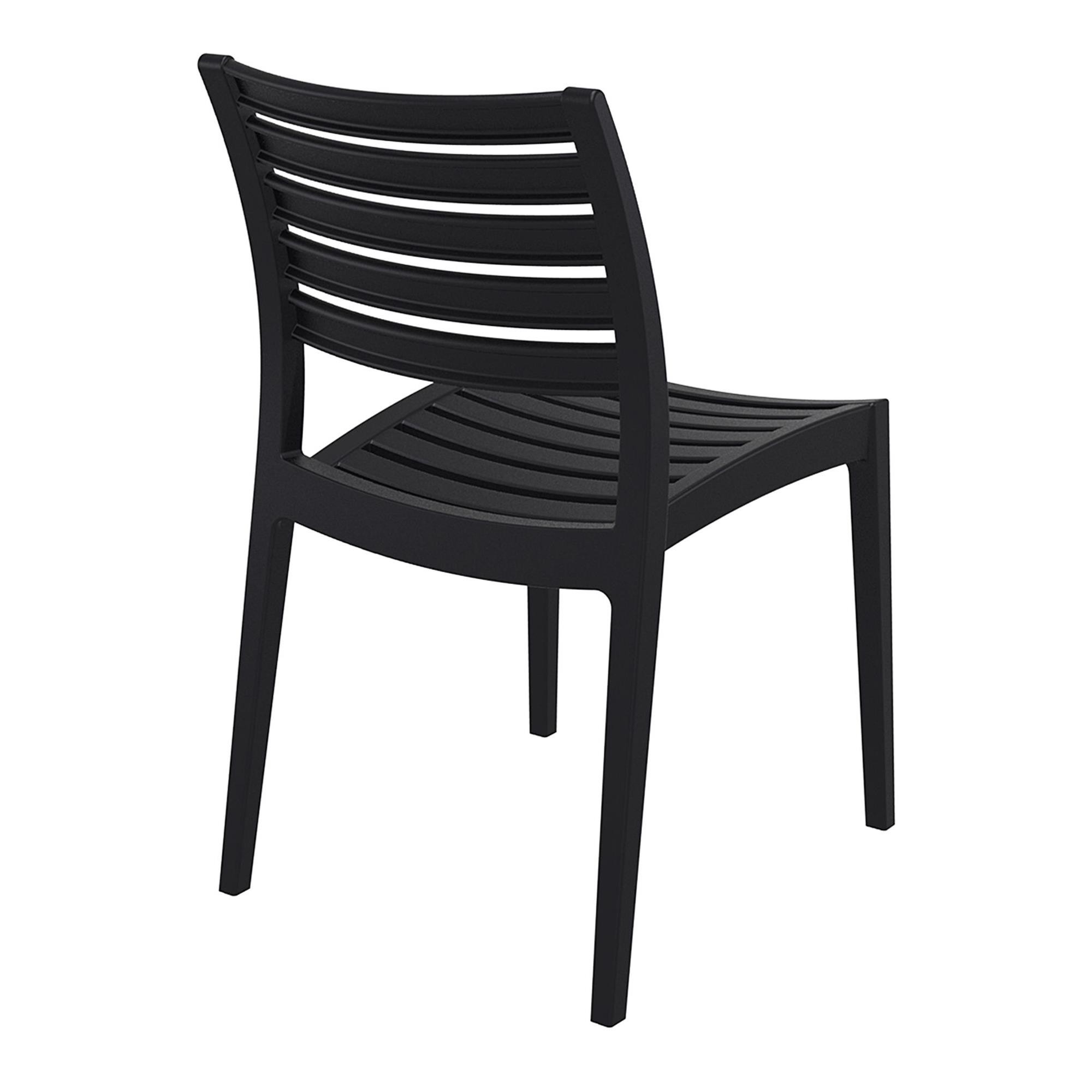 Silla de Confidente HECTOR, Diseño Moderno, Apilable, color Negro