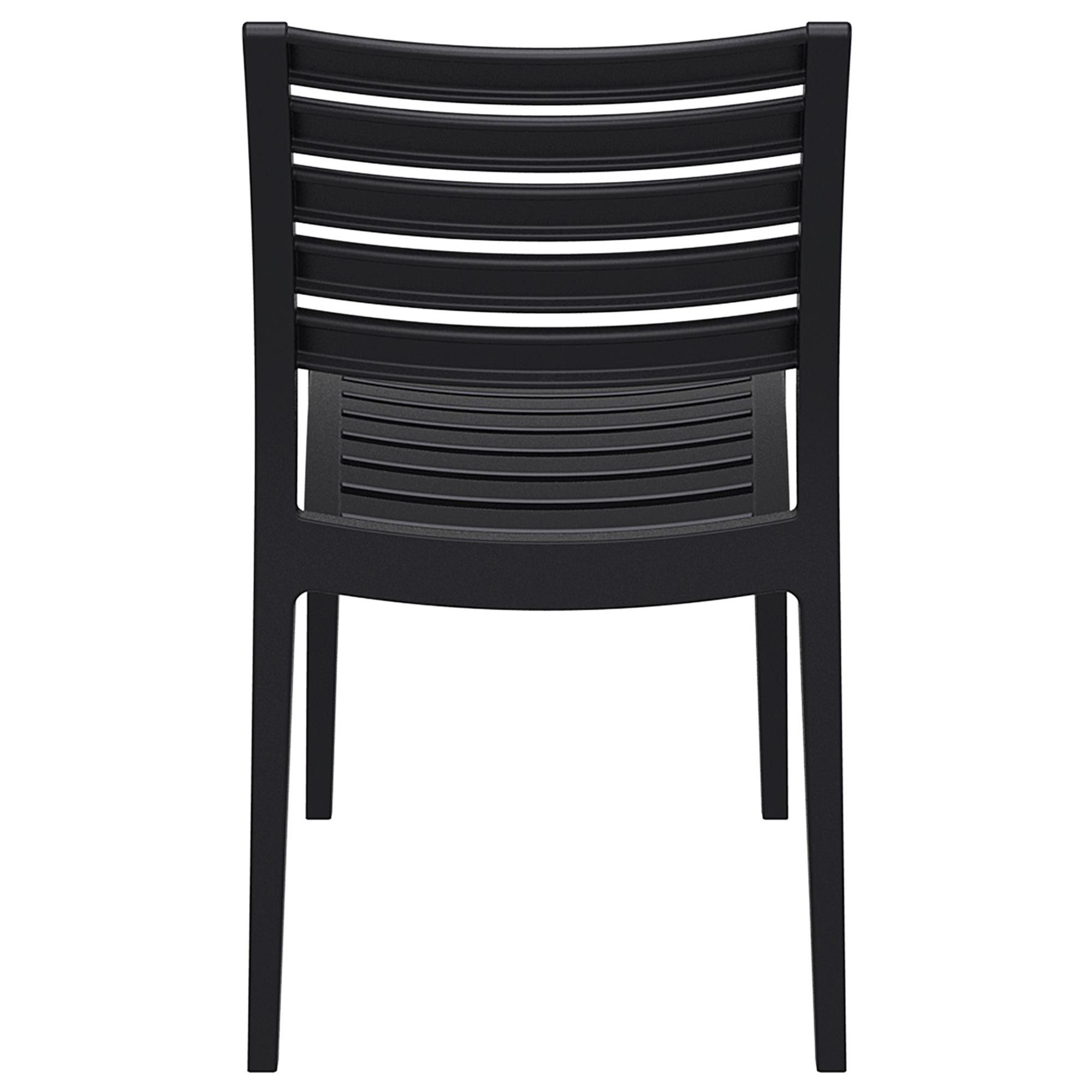 Silla de Confidente HECTOR, Diseño Moderno, Apilable, color Negro