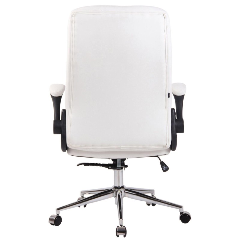 Silla de Oficina FLEXI, Brazos Abatibles, en Piel color Negro