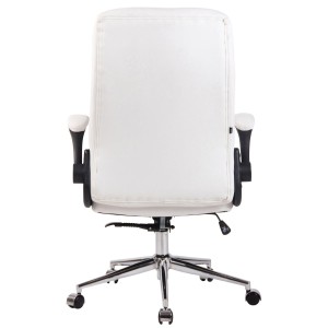 Silla de Oficina FLEXI, Brazos Abatibles, en Piel color Negro